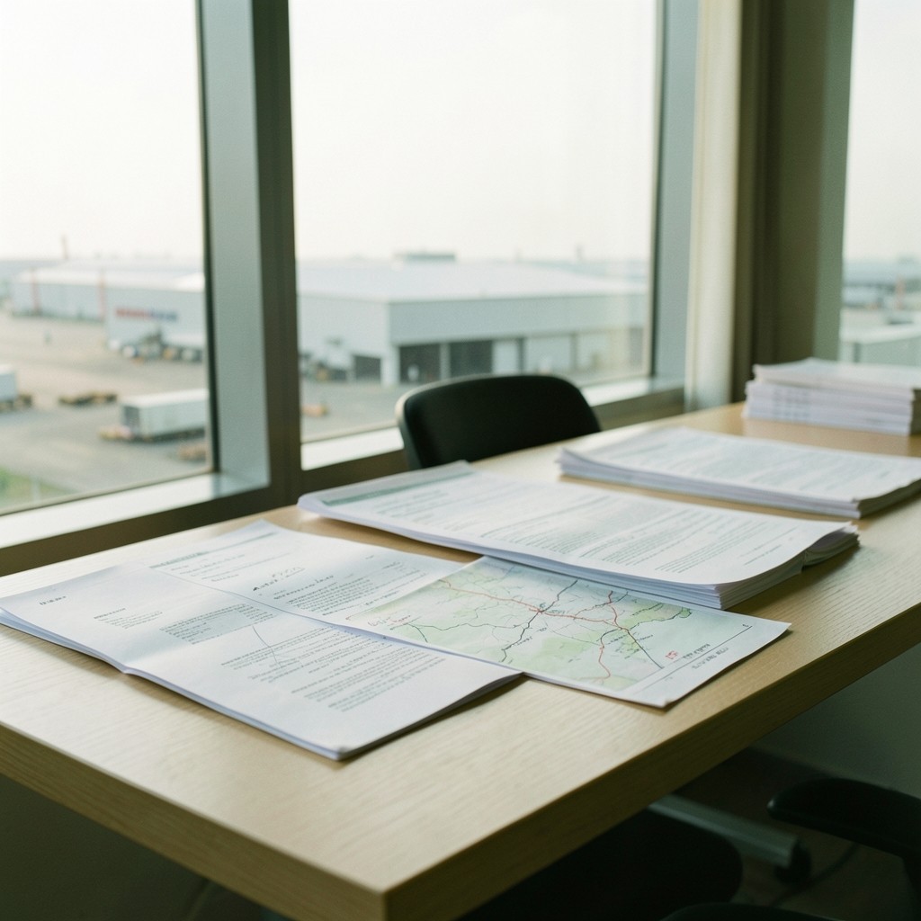 Import cargo and documents arranged for supply chain visibility review in Bangkok